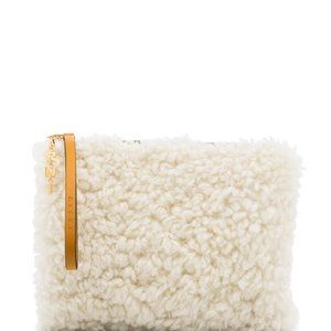 Marni shearling cluch bag